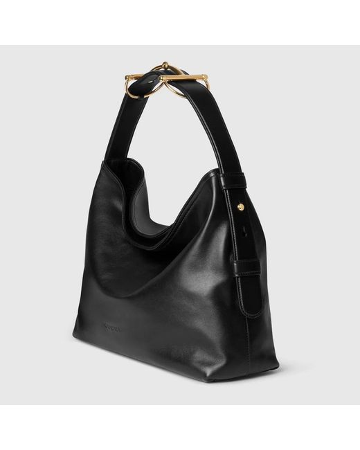 Gucci Black Leather Medium Beatrix Shopping Bag
