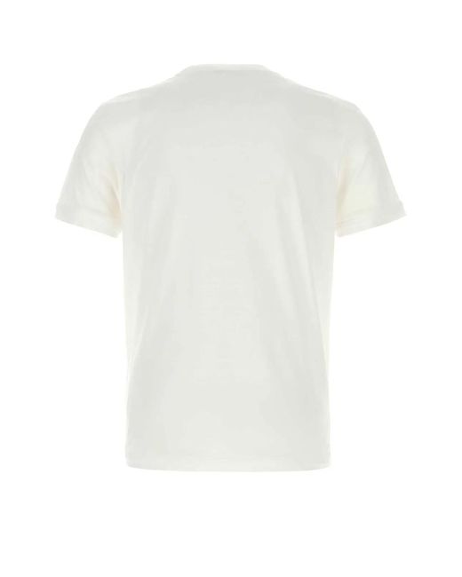 Prada White Cotton T-Shirt for men