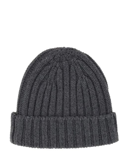 Aspesi Gray Beanie Hat