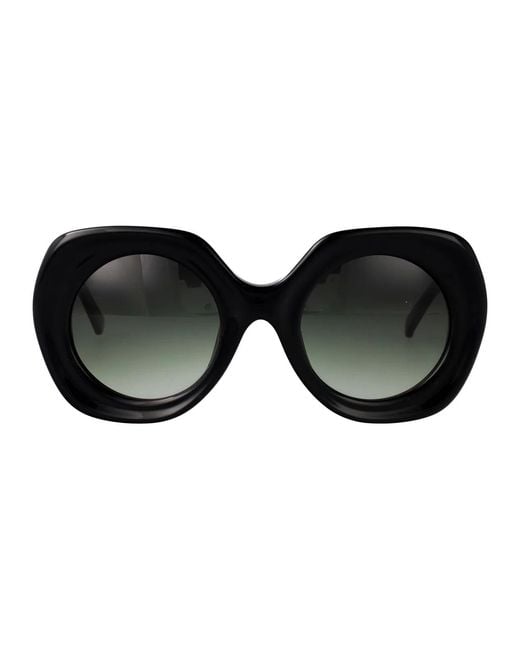 Yohji Yamamoto Black Matt Acetate Sunglasses