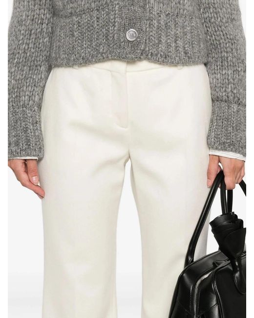 Ermanno Scervino White Virgin Wool Trousers