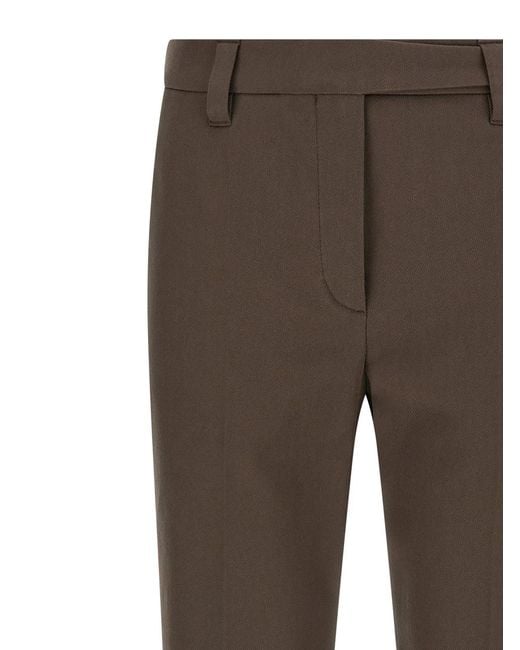 Brunello Cucinelli Gray Cotton Trousers
