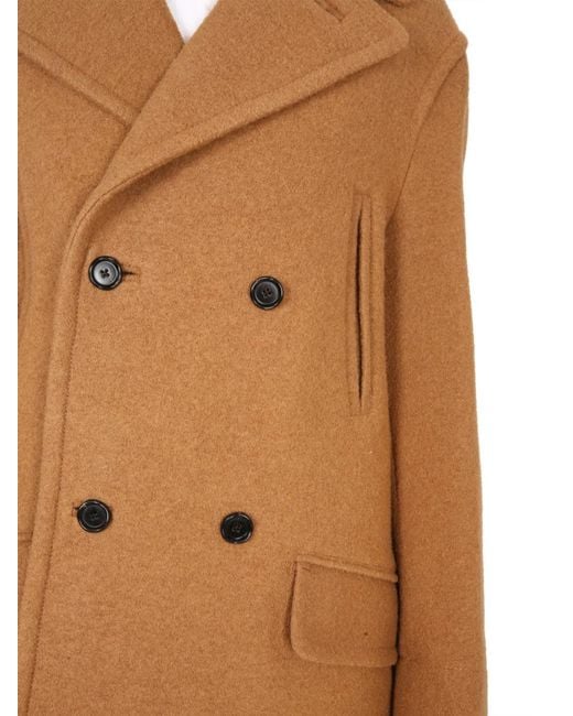 Marni Natural Double-Breasted Coat