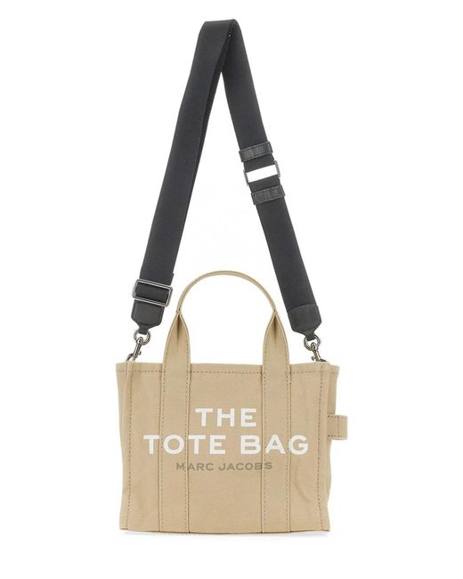 Marc Jacobs Natural Canvas Logo Print Bag
