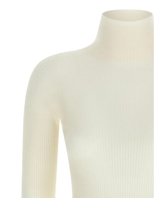Sportmax White 'Niagara' Turtleneck Sweater