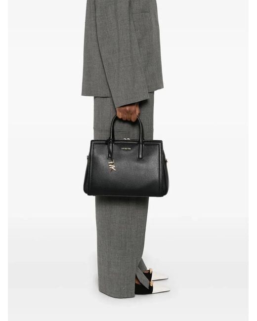 MICHAEL Michael Kors Black "Laila Sactchel" Medium Satchel Bag
