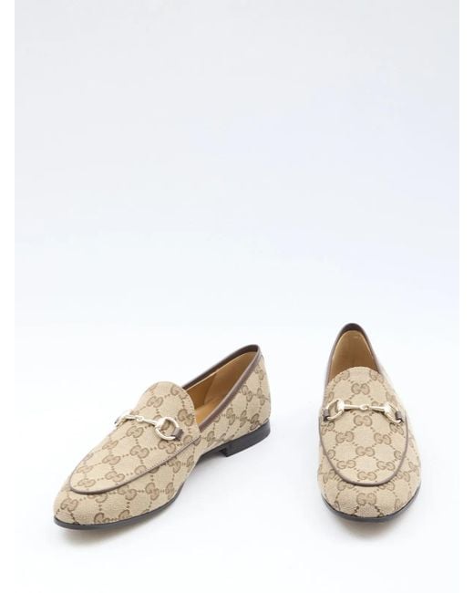 Gucci White Jordaan Loafers