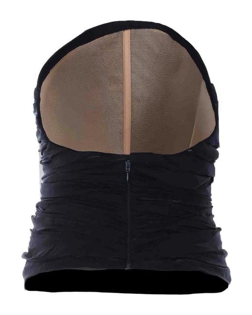 Balenciaga Blue Fitted Bustier Top