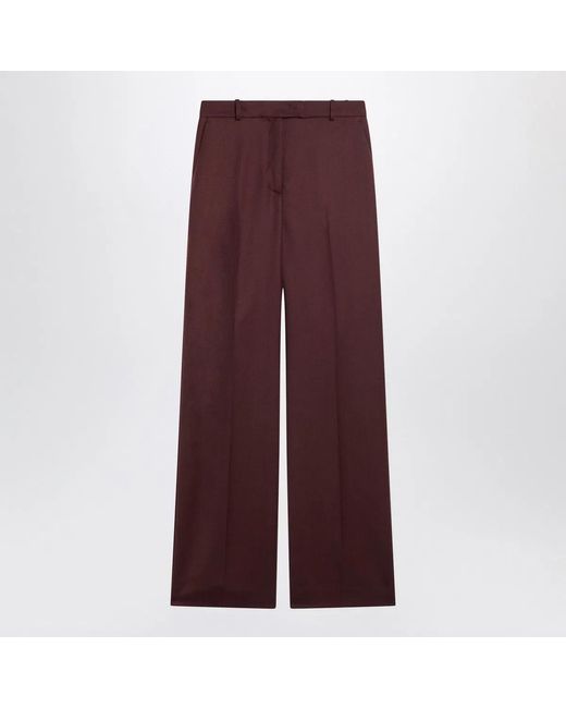 Frankie Shop Purple Lenora Wool-Blend Trousers