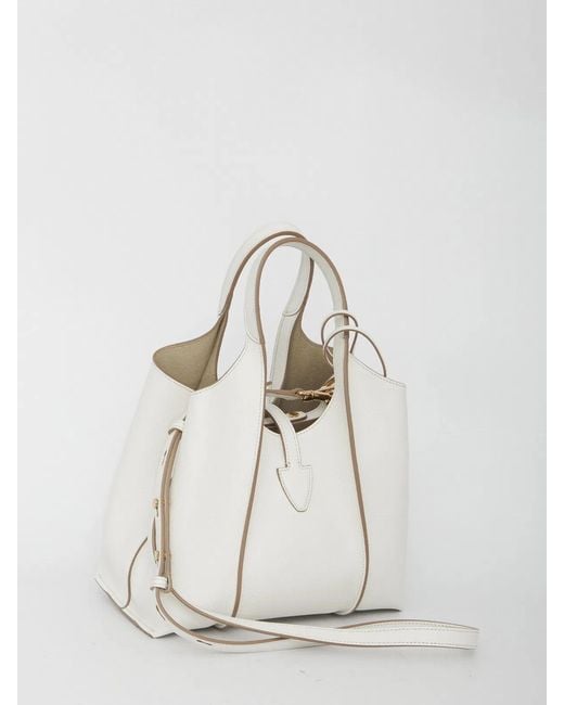 Tod's White Borsa Shopping T Timeless