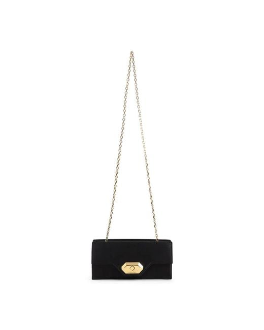 Lanvin White Invitation Evening Small Silk Pouch