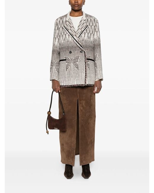 Forte_forte White Borotalco Jacquard Libelle Overjacket
