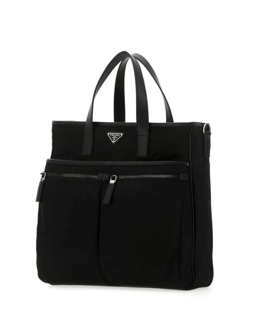 Prada Black Nylon Handbag for men