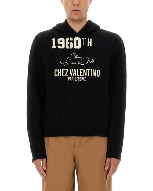 Valentino Black Sweater 1960 Chez for men