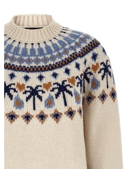 Alanui Blue 'Sweet Winter' Sweater