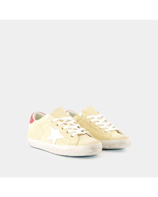 Golden Goose Deluxe Brand Natural Super Star Suede Upper Leather Hee