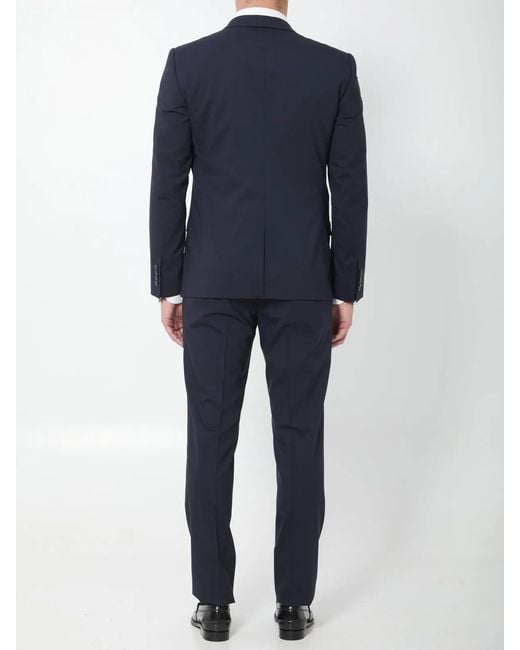 Dolce & Gabbana Blue Dolce&Gabbana Single-Breasted Martini Suit for men