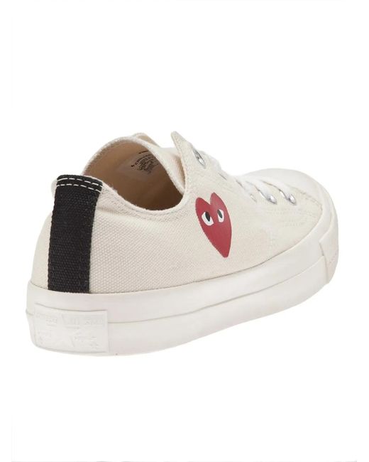 COMME DES GARÇONS PLAY Pink Chuck Taylor Heart Sneakers