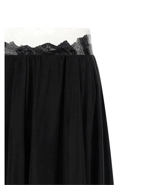 Maison Margiela Black 'Taped' Skirt