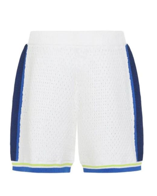 Casablanca White Cotton Shorts for men