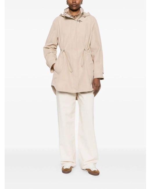 Fay Natural Midi Parka Coat