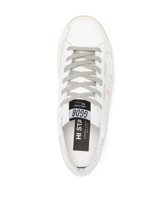 Golden Goose Deluxe Brand White Hi Star Sneakers
