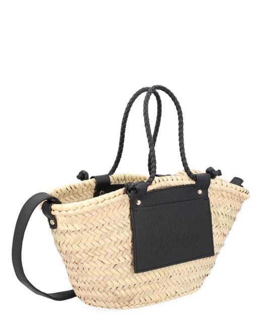 Castaner Black Castañer Palm Leaf Shoulder Bag