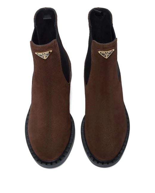 Prada Brown Stiefelette Chocolate