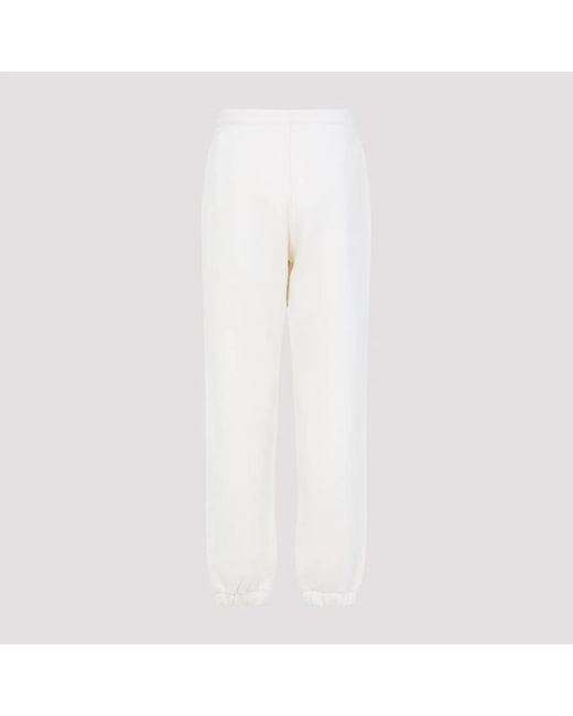 Moncler White Sports Pants