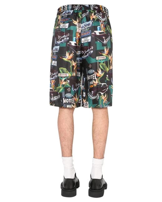 Givenchy Black Silk Bermuda for men
