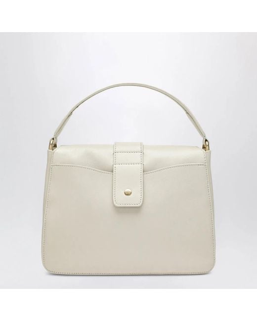 Burberry White Small Rider Shoulder Bag