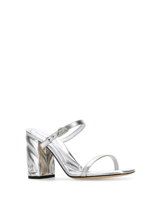 McQueen White Scarpe Stringate
