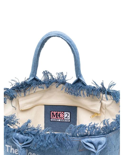 Mc2 Saint Barth Blue "Vanity" Tote Bag