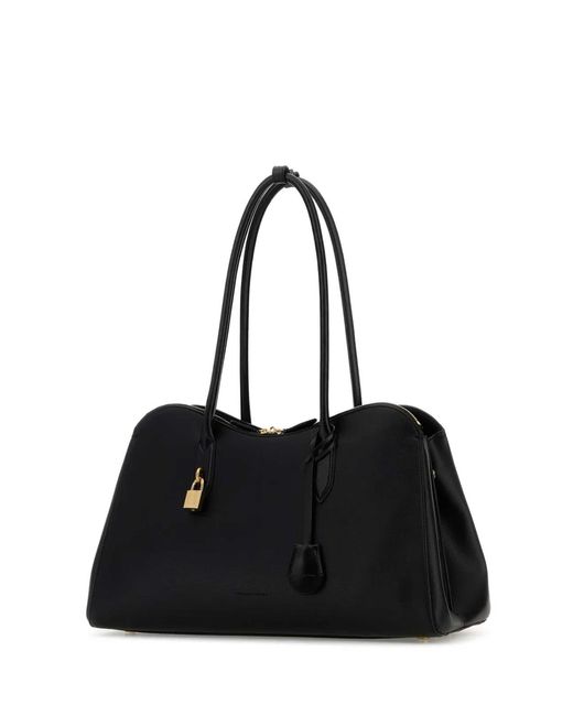 Stella McCartney Black Synthetic Leather Ryder Shopping Bag