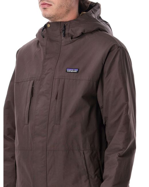 Patagonia Brown Isthmus Hooded Parka for men