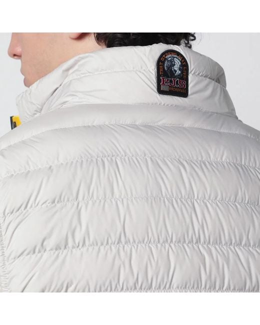 Parajumpers Gray Pelican-Colored Quilted Vest for men
