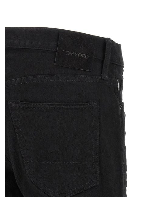Tom Ford Black Straight Leg Jeans for men
