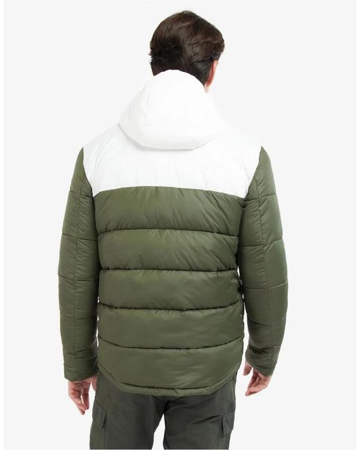 Barbour Green Hike Baffle Quilted Jacket for men