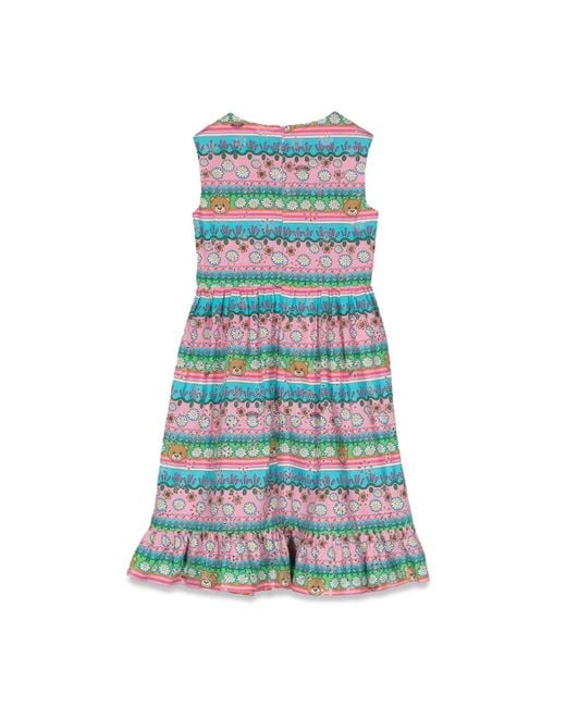 Moschino Blue Fancy Sleeveless Dress