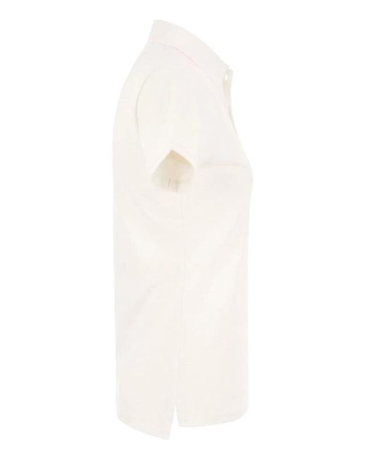 Polo Ralph Lauren White Julie Cotton Polo Shirt