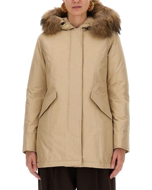Woolrich Natural Arctic Raccoon Parka