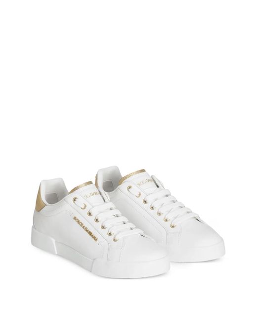 Dolce & Gabbana White Dolce & Gabbana Bassa Sneakers