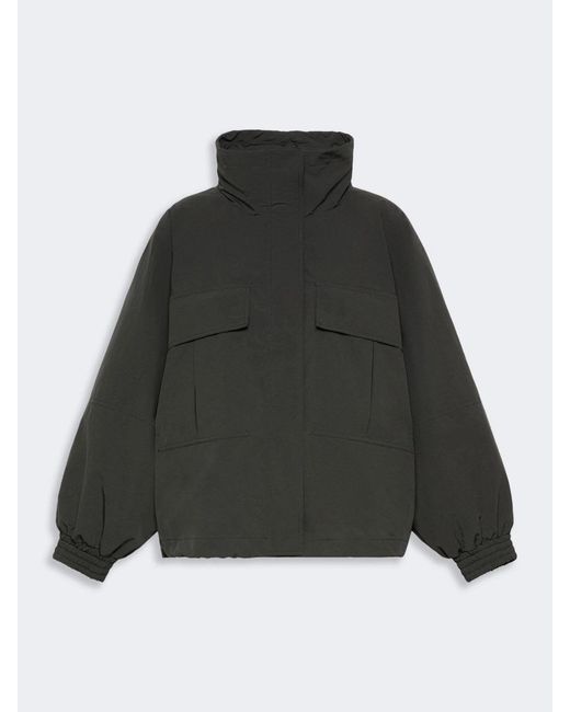 Weekend by Maxmara Black Drawstring High-Neck Jacket