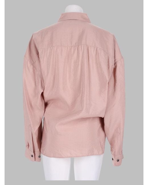 Lemaire Pink Camicia "Twisted"
