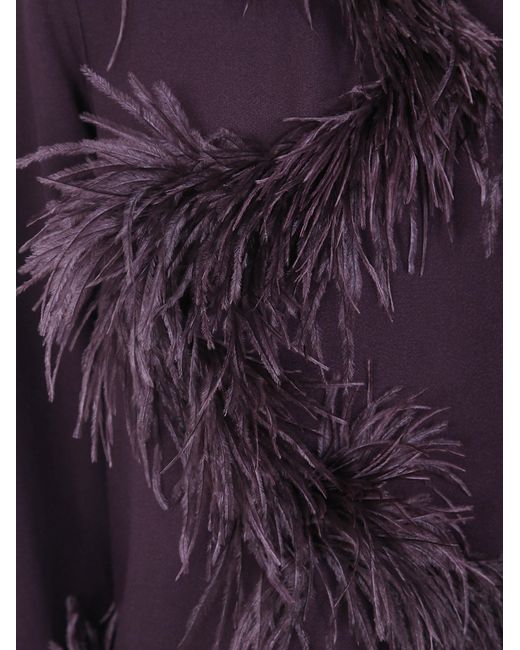 Antonelli Purple "Mango" Round Neck Top