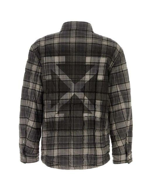Off-White c/o Virgil Abloh Gray Off Camicia for men
