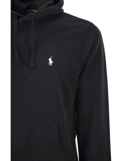 Polo Ralph Lauren Black Hooded Sweatshirt Rl for men