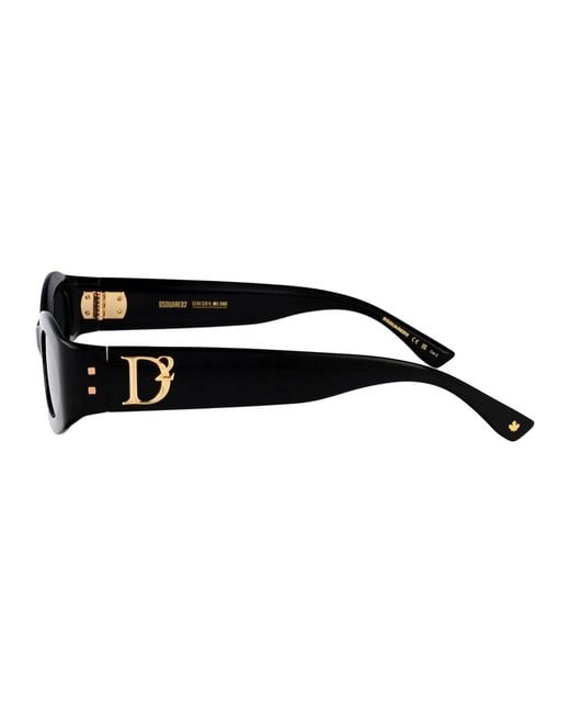 DSquared² Black Acetate Sunglasses