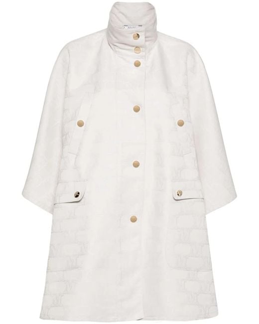 Max Mara Natural High-Neck Cape