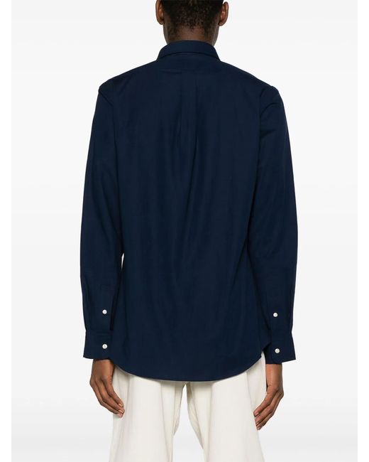 Polo Ralph Lauren Blue Slim Fit Stretch Shirt for men